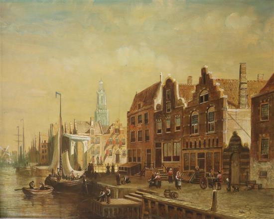 Richard Temple Dutch town scene